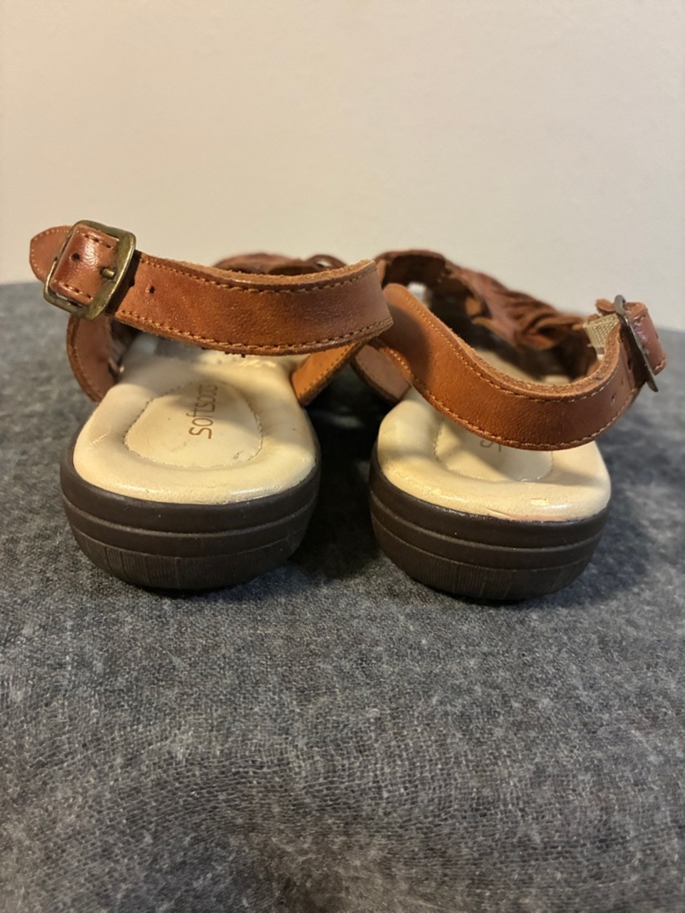 Softspots Tobago Huarache Sling in Cognac Size 6-1/2 - Picture 4 of 9